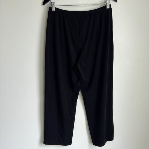 Eileen Fisher Pull On Wide Crop Pant in Black - S - Picture 4 of 6